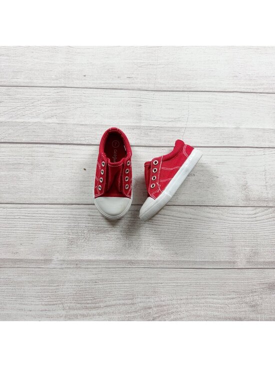 Cat & Jack Other - Cat & Jack Toddler Kids Red Canvas Slip On Sneakers Casual 7